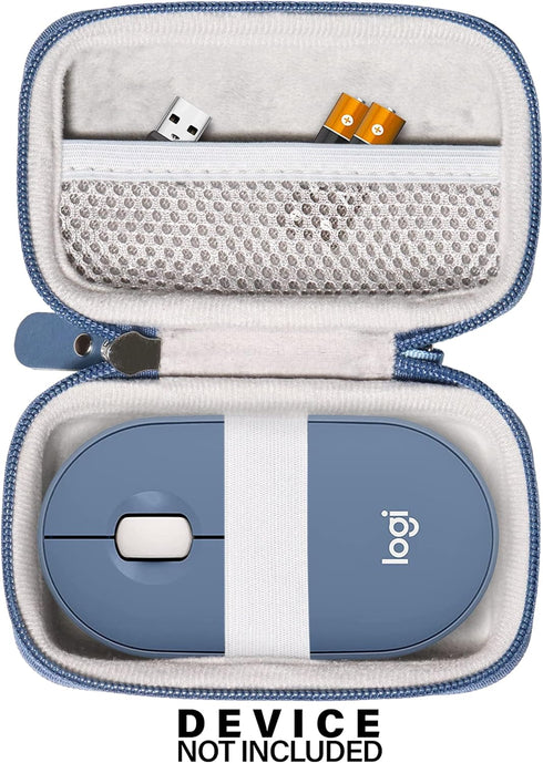 CaseSack Mouse Case for Logitech Pebble, Pebble M350, M355, i345 Wireless Bluetooth Mouse (Blue)...